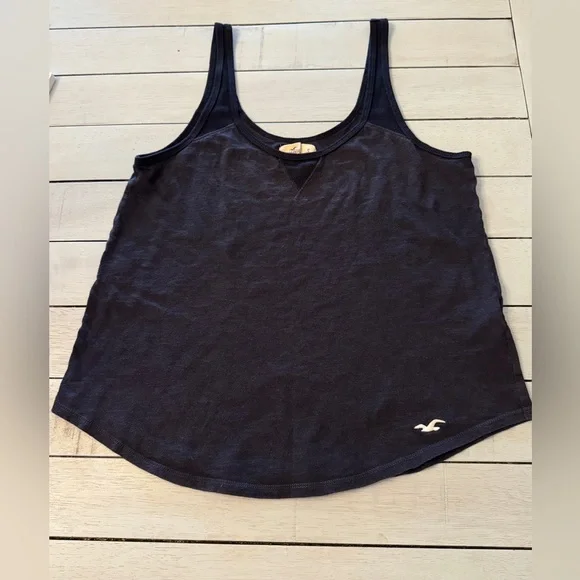 HOLLISTER | navy blue tank top Sz Small - Picture 1 of 3